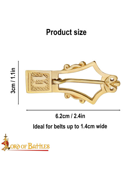 Ensemble de 5 boucles en laiton...