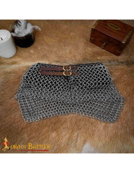 Gorge de maille médiévale en acier...