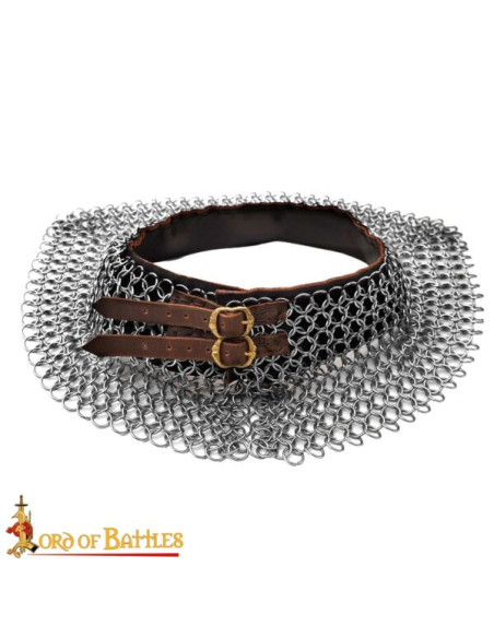 Gorge de maille médiévale en acier...
