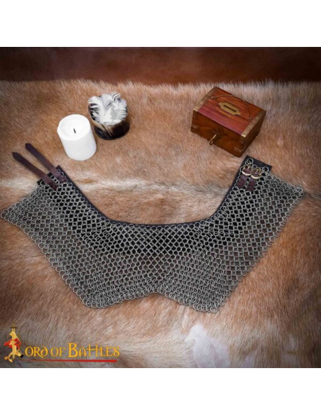 Gorge de maille médiévale en acier...