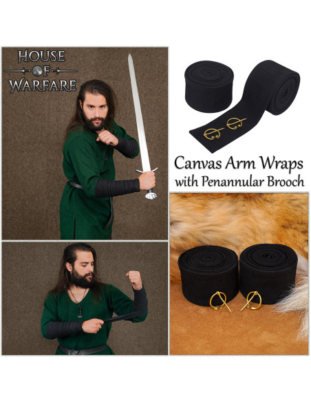 Manchons en toile de coton vikings...