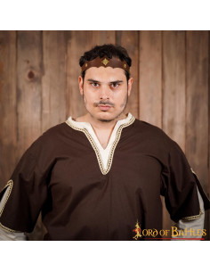 Diadème en cuir et laiton pour aventure fantastique 2