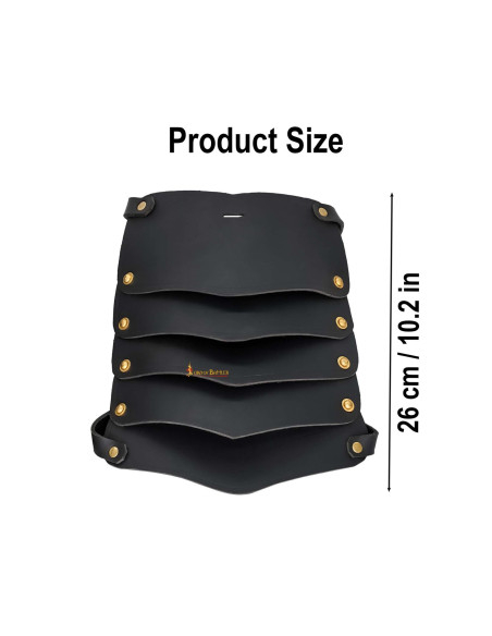 Épaulières en cuir vikings pour LARP...