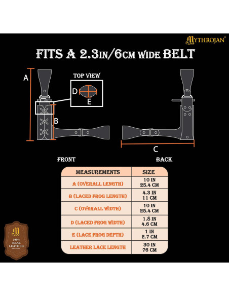 Étrier en cuir véritable médiéval...