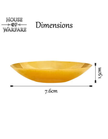 Bol de style médiéval en laiton,...