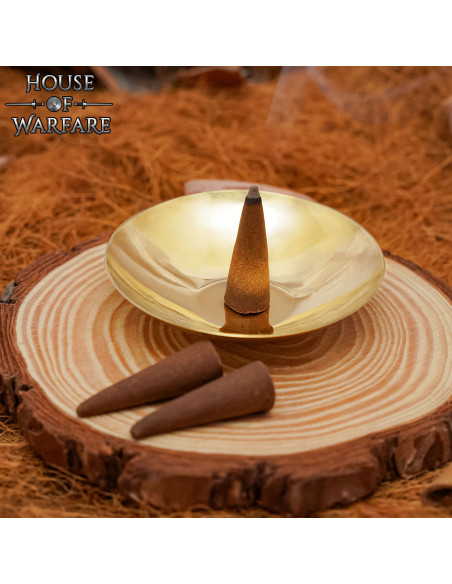 Bol de style médiéval en laiton,...