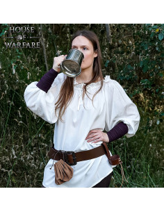 Chope Médiévale en Acier Inoxydable pour Fêtes LARP 2