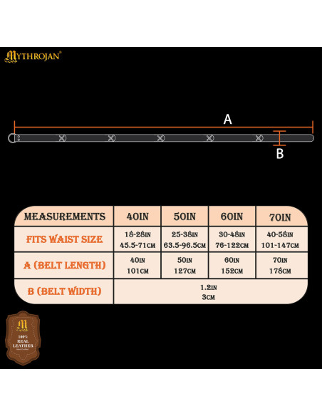 Ceinture de guerrier LARP en cuir...