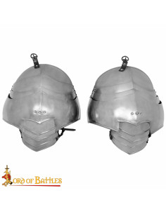 Épaulières médiévales pour cosplay et reconstitution