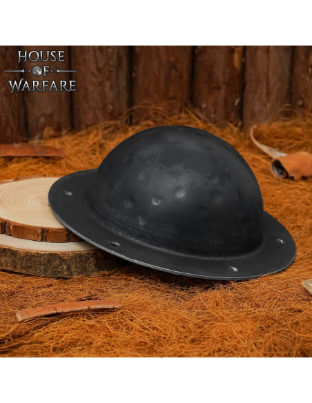 Umbo bouclier acier noir prêt au...