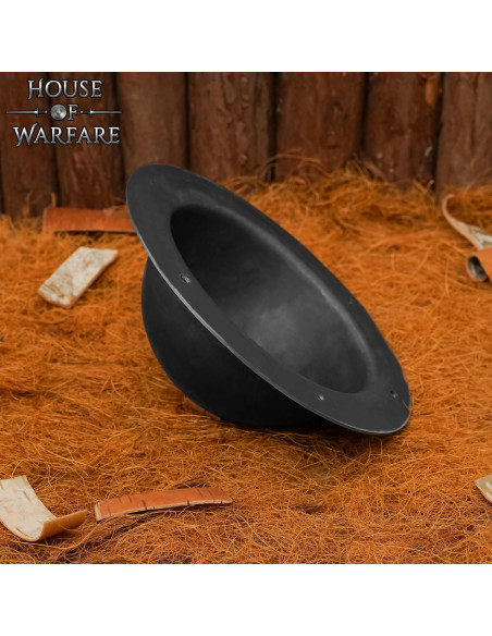 Umbo bouclier acier noir prêt au...