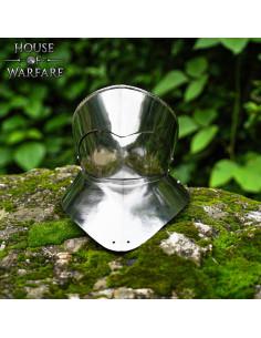 Cuirasse en acier authentic du XVe siècle avec gorgerin
