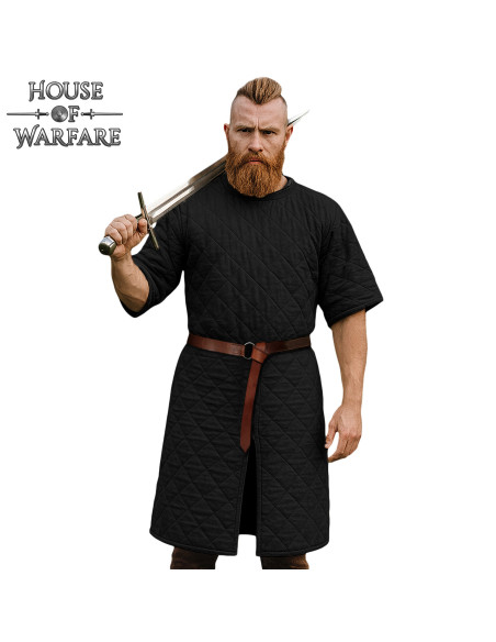 Gambison médiéval rembourré à manches...