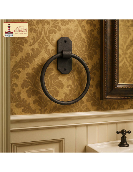 Porte-serviettes rustique en fer...