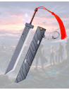 Porte-clés mini épée de Final Fantasy, avec support.