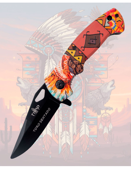 Couteau de poche Third noir modèle...