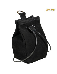 Bourse en daim médiéval pour LARP et foires 2