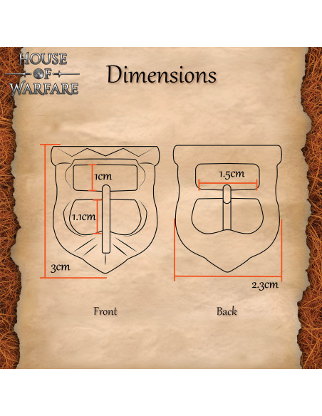 Boucle en laiton au style viking...