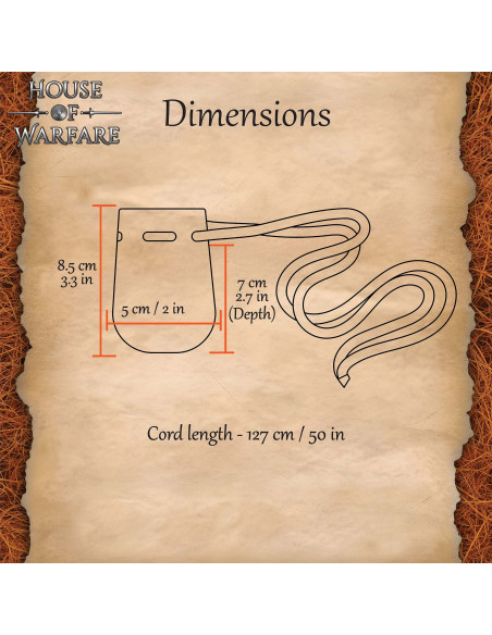 Pochette de médecine en cuir suédé...