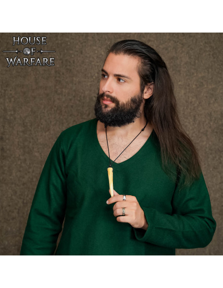 Collier en corne de boeuf poli...