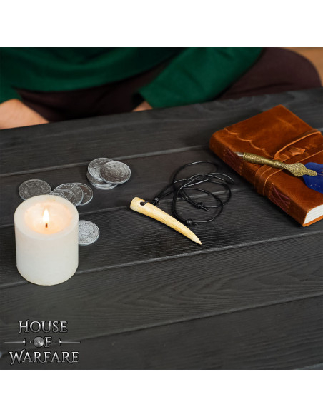 Collier en corne de boeuf poli...