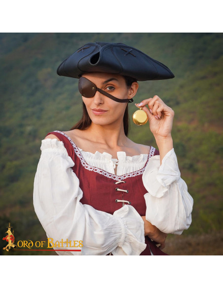 Boussole de poche médiévale en laiton...