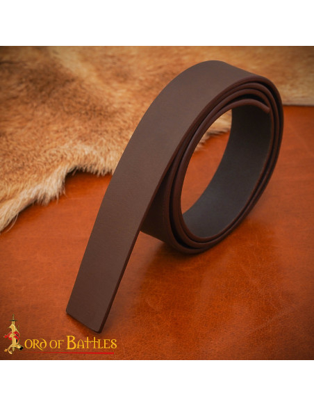 Bande de cuir véritable marron pour...