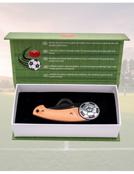 Couteau Football Ballon Acier Lame...