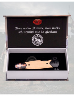 Couteau templier noir de collection en acier 420 lame 8,1... 2