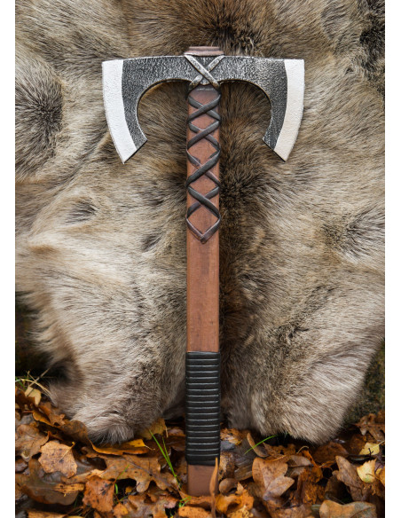 Hache vikingue double pour LARP,...