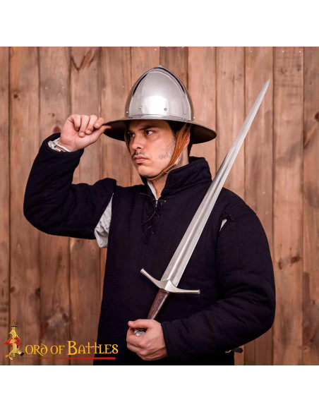 Casque médiéval Kettle Acier Poli...