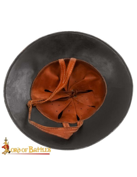 Casque médiéval Kettle Acier Poli...