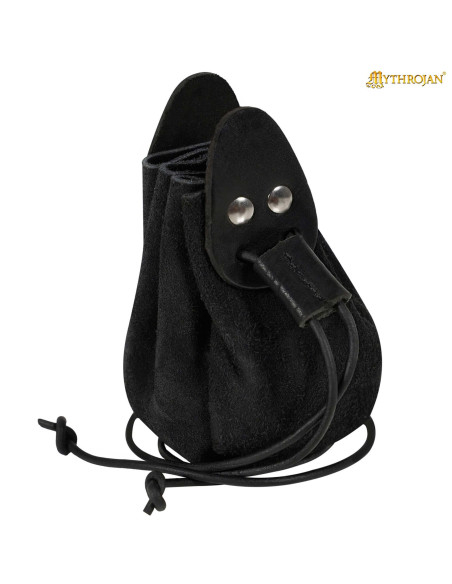 Sac médiéval en daim avec cordon pour...