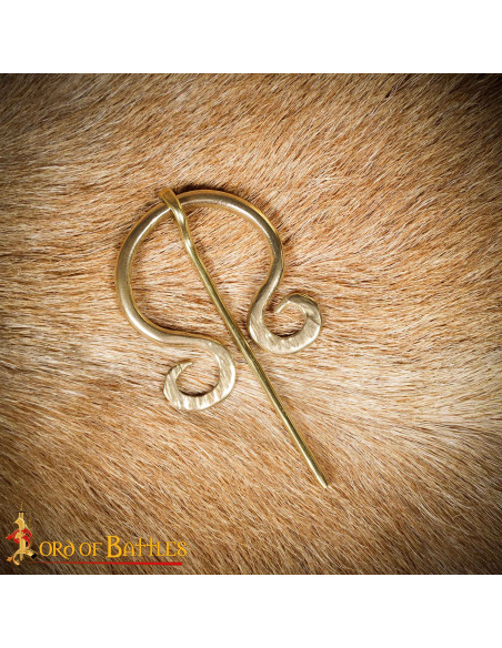 Fermoir viking pour cape en laiton...