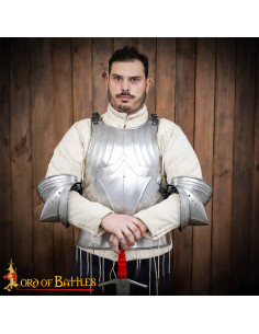 Coudières médiévales en acier 18G style allemand S.XV 2