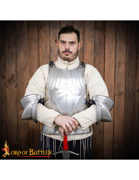 Coudières médiévales en acier 18G...