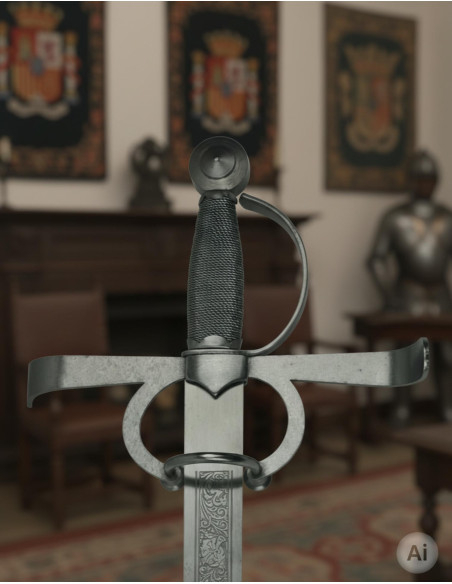 Épée Francisco Pizarro, rustique