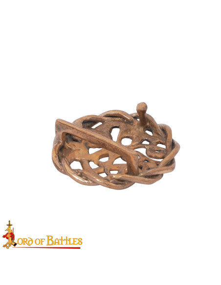 Boucle celtique en bronze massif pour...