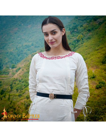 Boucle celtique en bronze massif pour...