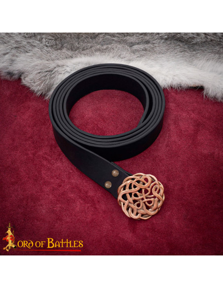 Boucle celtique en bronze massif pour...