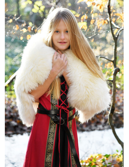 Robe médiévale fille Leonor à manches...