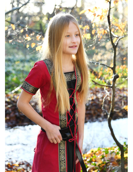 Robe médiévale fille Leonor à manches...
