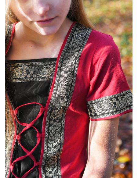 Robe médiévale fille Leonor à manches...