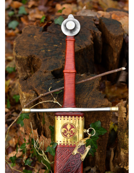 Épée médiévale à deux mains Loup de...