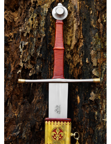 Épée médiévale à deux mains Loup de...