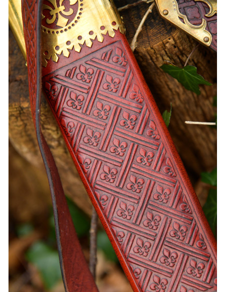 Épée médiévale à deux mains Loup de...