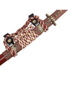 Katana décorative traditionnelle japonaise cordon rouge... 2