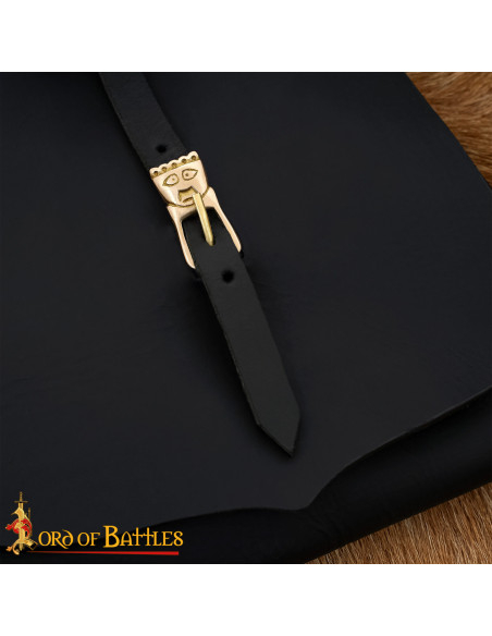 Boucle médiévale en laiton XIVe...