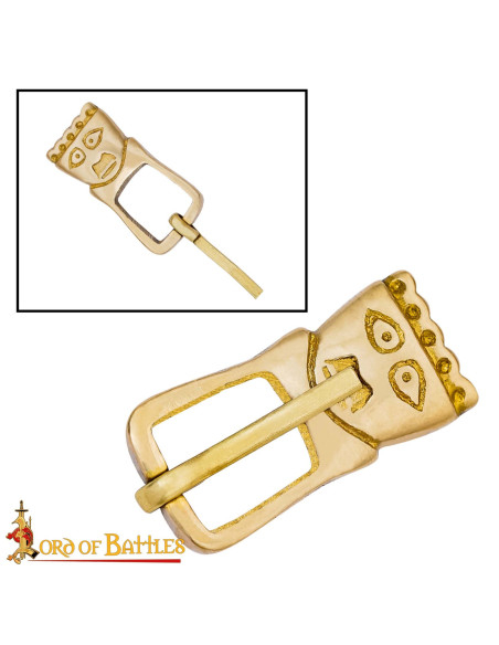 Boucle médiévale en laiton XIVe...