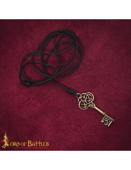 Pendentif médiéval en bronze coulé,...